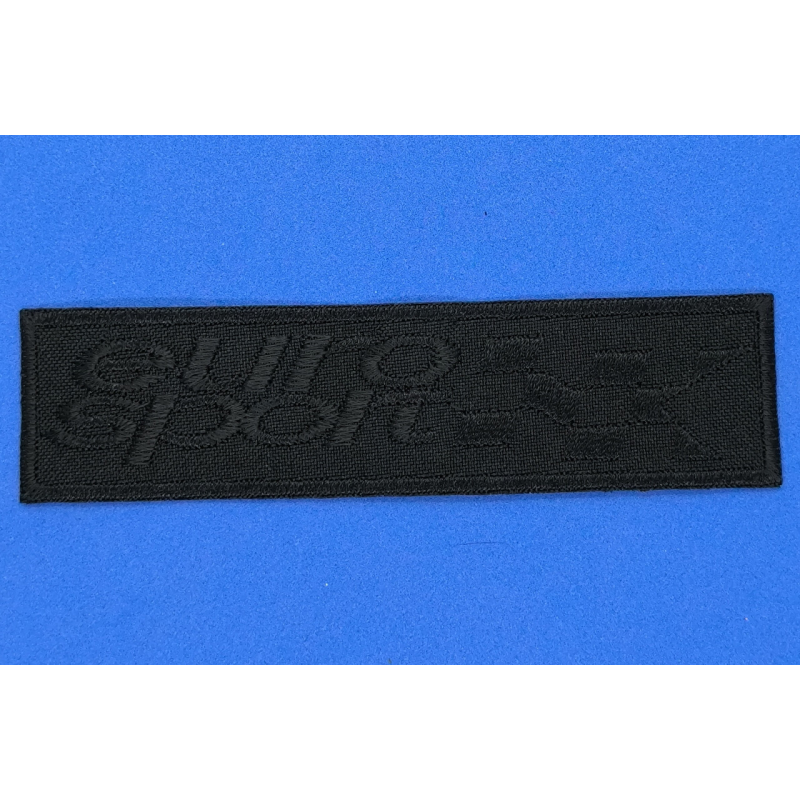 Аплікація для одягу чорна. Euro sport