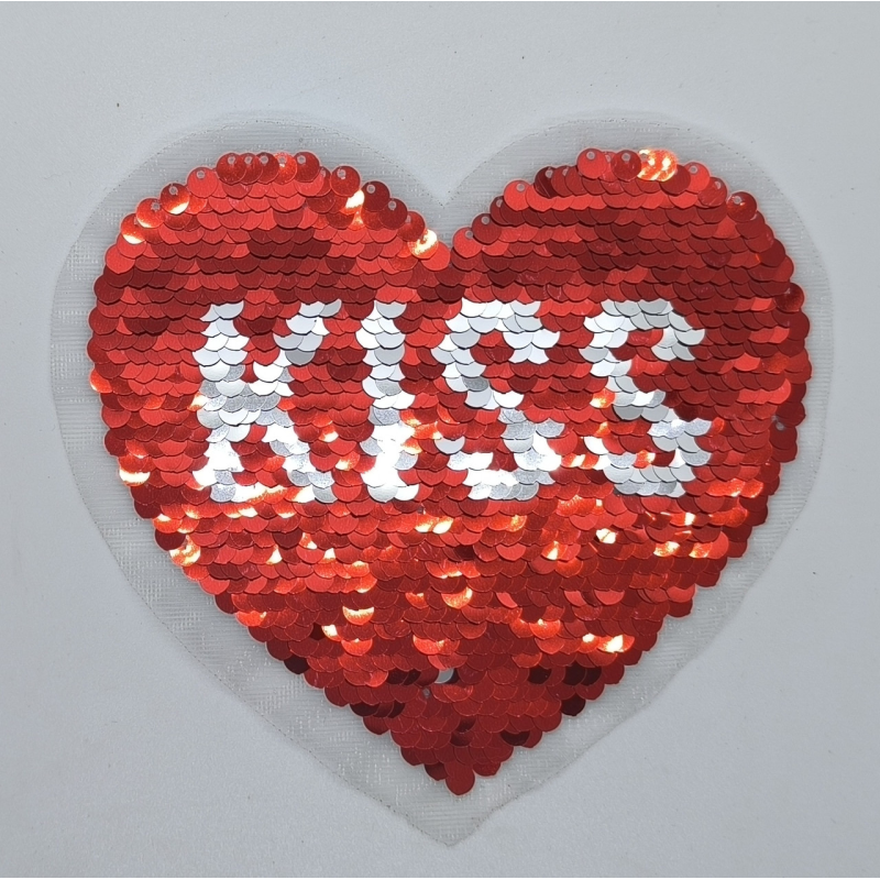 Нашивка для одягу з паєтками, Серце байшое