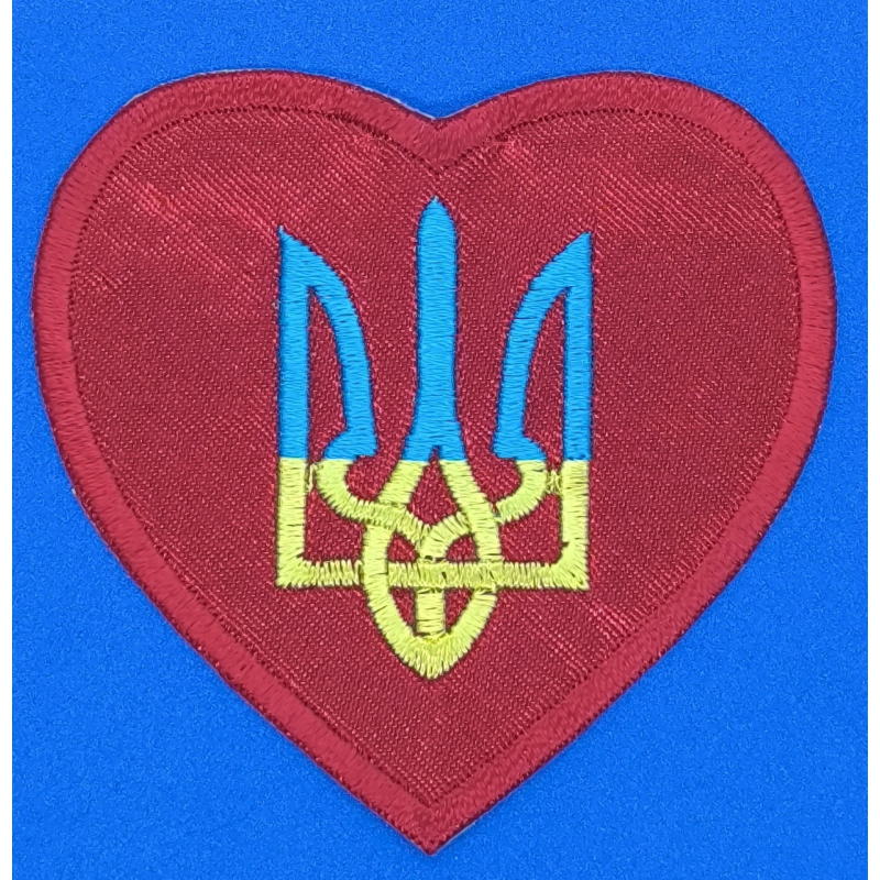 Аплікація для одягу. Герб у серці.