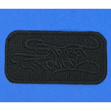 Аплікація для одягу чорна. Street.