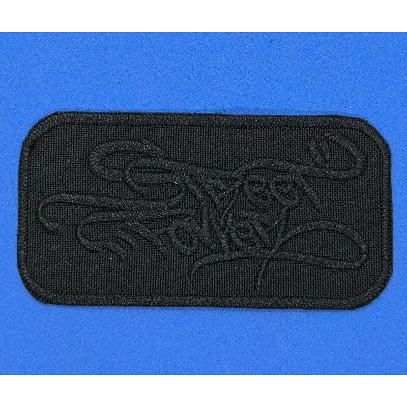 Аплікація для одягу чорна. Street.