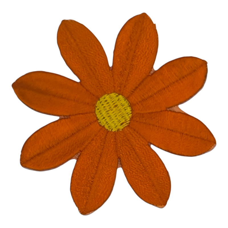 Аплікація для одягу. Квітка помаранчева