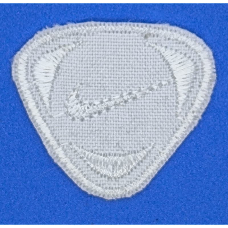 Аплікація для одягу спортивна біла Nike маленька.