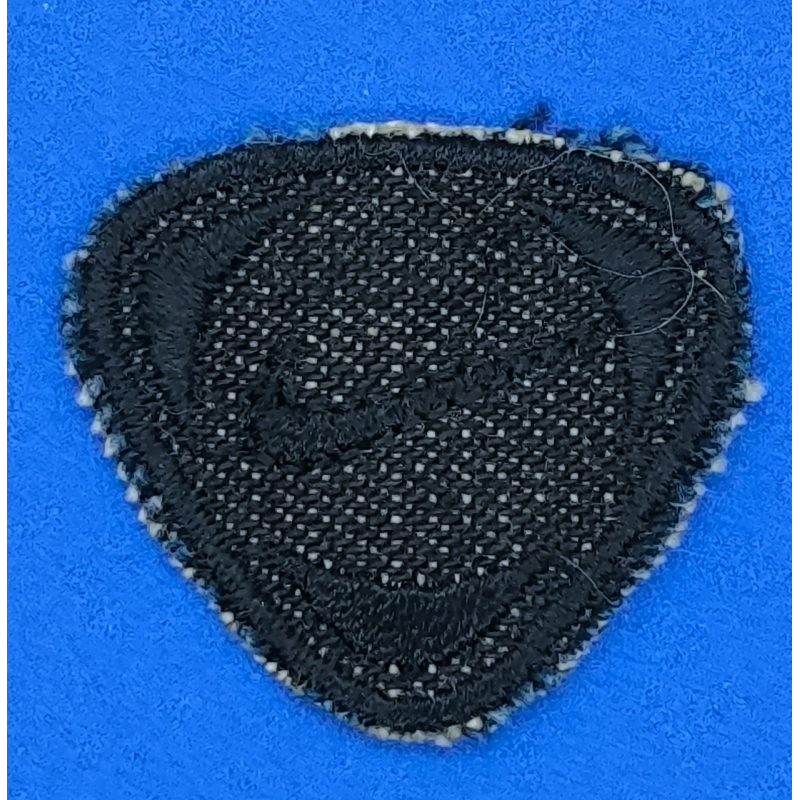 Аплікація для одягу спортивна джинсова чорна Nike маленька.