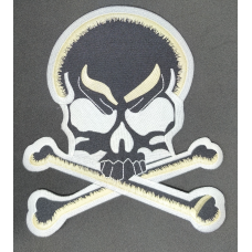 Аплікація для одягу байкерська. Череп.