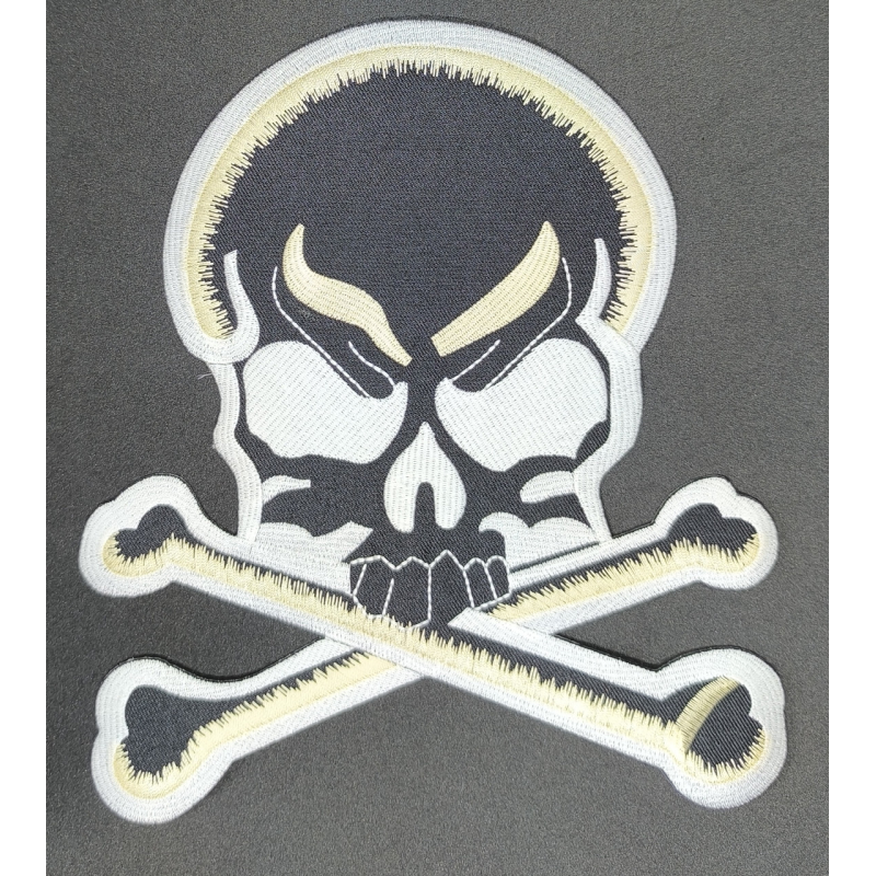 Аплікація для одягу байкерська. Череп. Аплікація для одягу байкерська. Череп.