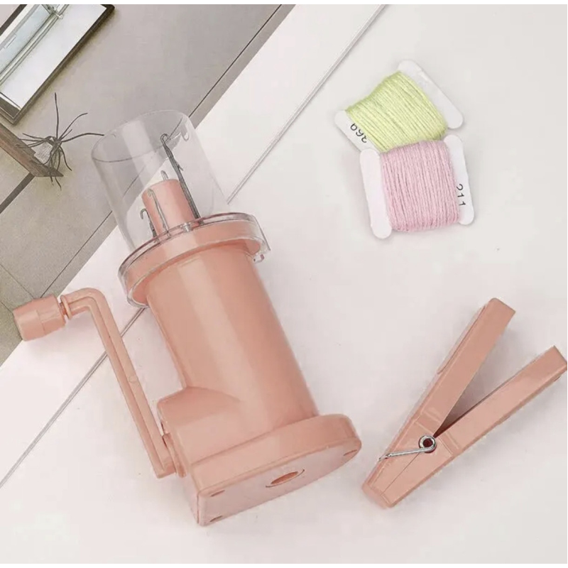 Пристрій для плетіння шнурів. Рожеве.