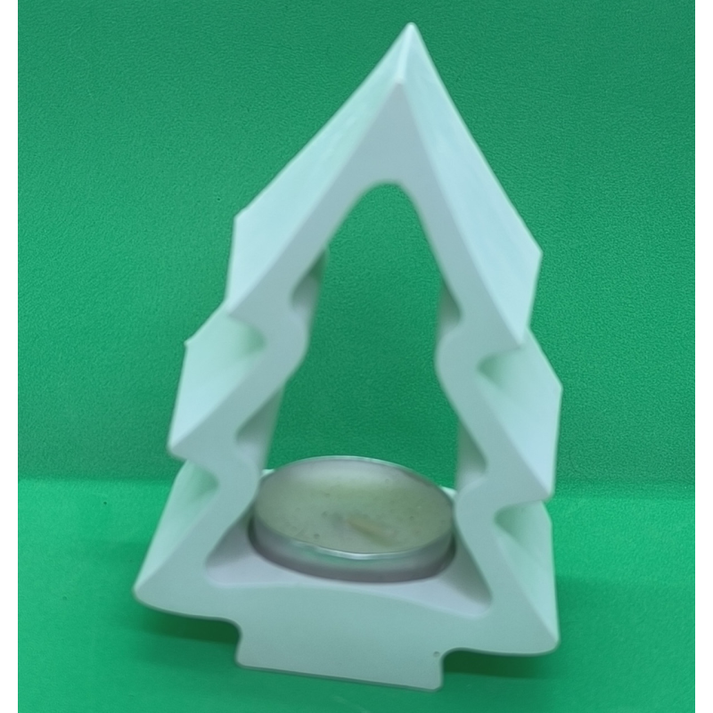 Підсвічник гіпсовий без покриття, Ялинка