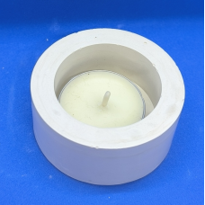 Підсвічник гіпсовий без покриття, Круглий