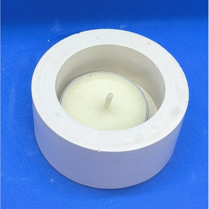 Підсвічник гіпсовий без покриття, Круглий