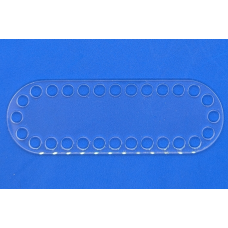 Денце для кошика, сумки з акрилу, Прозоре. Еліпс.