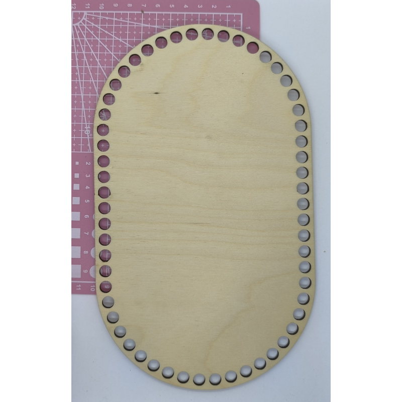 Денце для кошика, сумки з фанери. Еліпс.