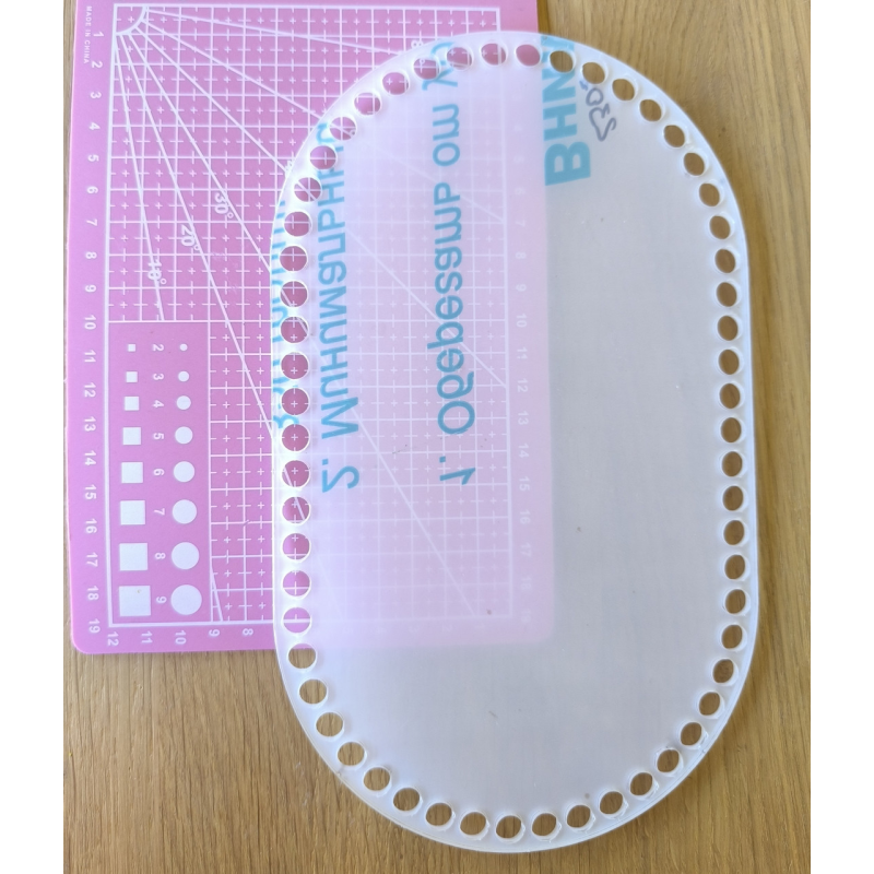 Денце для кошика, сумки з акрилу. Прозорий Еліпс.