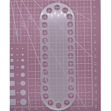 Денце для кошика, сумки з акрилу. Прозорий Еліпс.