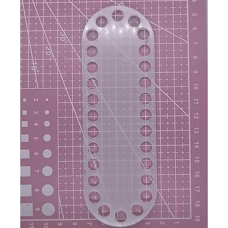 Денце для кошика, сумки з акрилу. Прозорий Еліпс.
