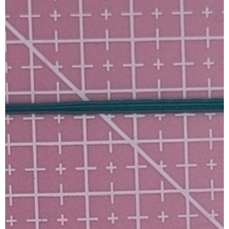 Гумка плоска 3 мм Зелена