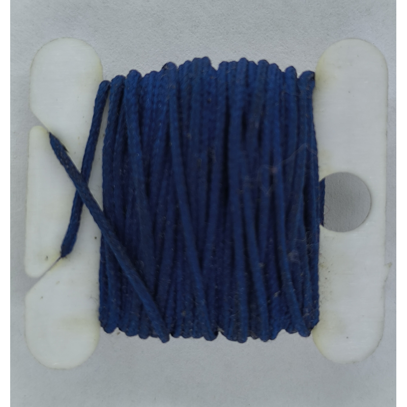 Шнур 1 мм увіщений синій