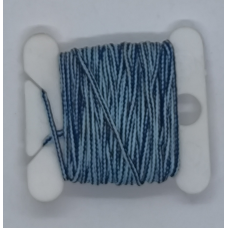 Шнур 1 мм увіщений синьо-блакитний