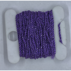 Шнур 1 мм капроновий із люрексом. Фіолетовий