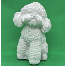 Гіпсова фігурка для розмальовування. Собака. Пудель.