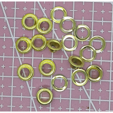 Люверси 5-мм золотисті 10 шт.