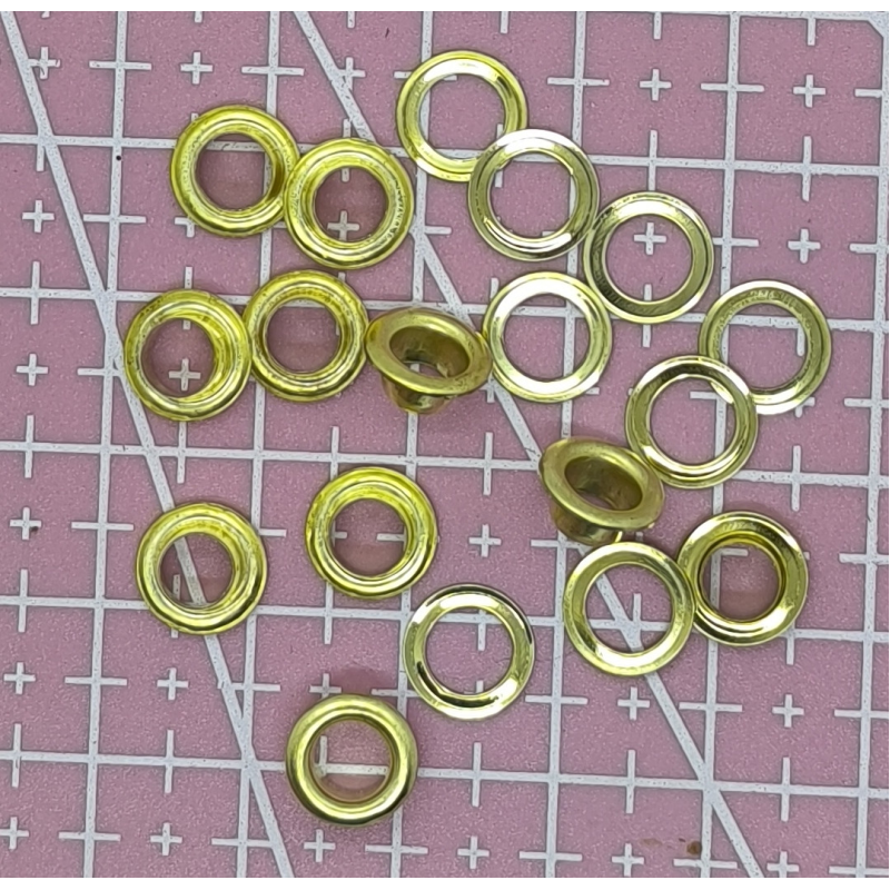 Люверси 5-мм золотисті 10 шт. Люверси 5-мм золотисті 10 шт.