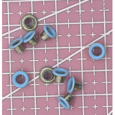 Люверси 4-мм блакитні емальовані 10 шт.