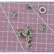 Люверси 4 мм молочні емальовані 10 шт.