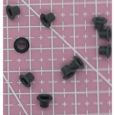 Люверси 4 мм чорні 10 шт.