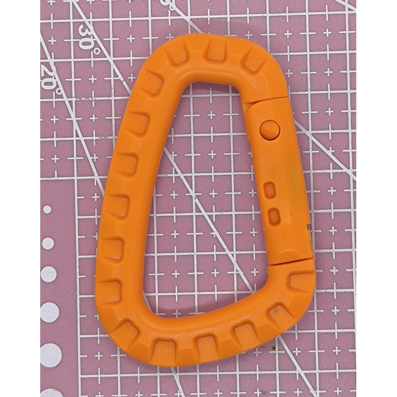 Карабін пластиковий оранжевий