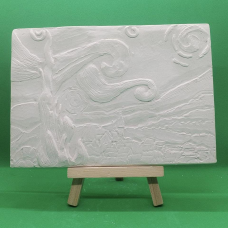 Гіпсова картинка (панно) для розмальовування. Зіркова ніч, Ван Гог