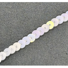 Паєтки на нитці круглі 6 мм, 10 г, блідо-рожевий