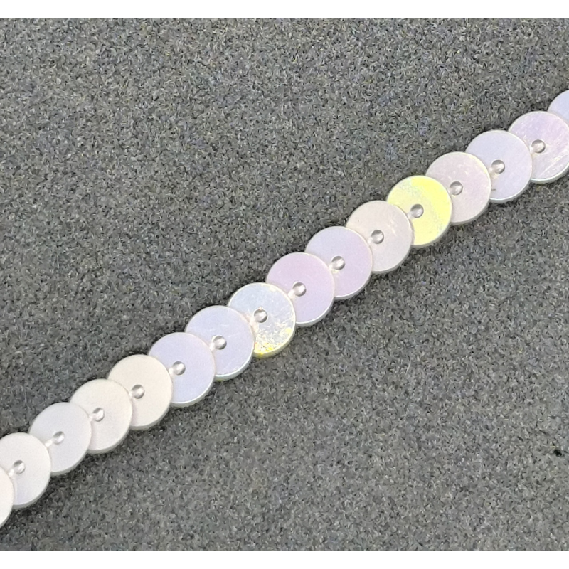 Паєтки на нитці круглі 6 мм, 10 г, блідо-рожевий