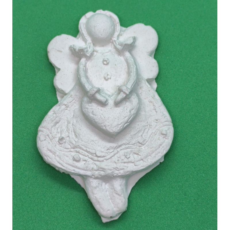 Гіпсова фігурка (барильєф) для розмальовування. Фея із серцем. Гіпсова фігурка (барильєф) для розмальовування. Фея із серцем.