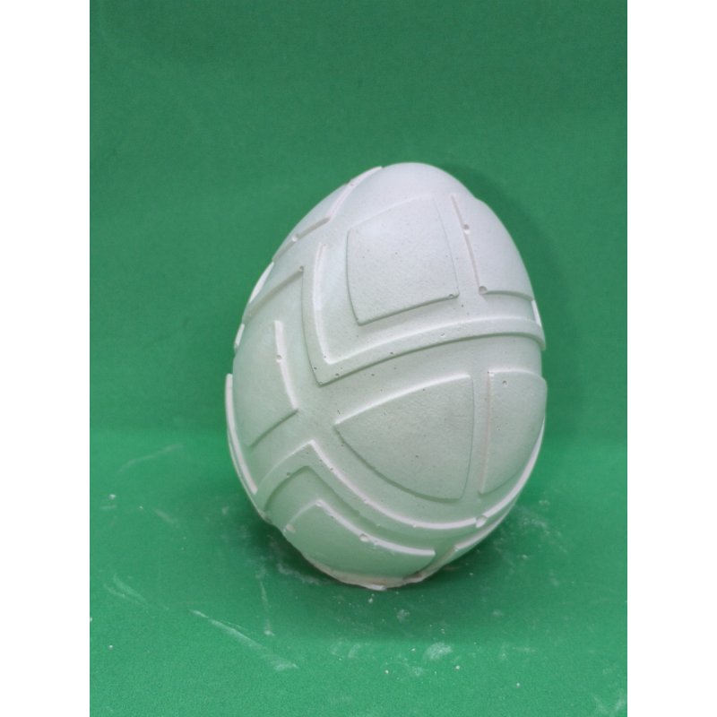 Гіпсова фігурка для розмальовування. Яйце з ромбиками.