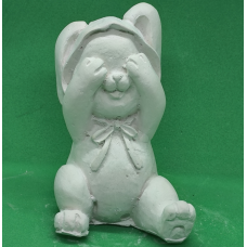 Гіпсова фігурка для розмальовування. Зайчик сховався.