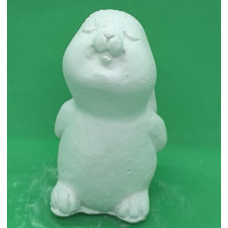 Гіпсова фігурка для розмальовування. Зайчик під снігом.