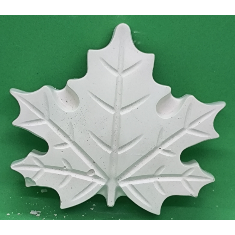 Гіпсова фігурка (барильєф) для розмальовування. Кленовий листочок.