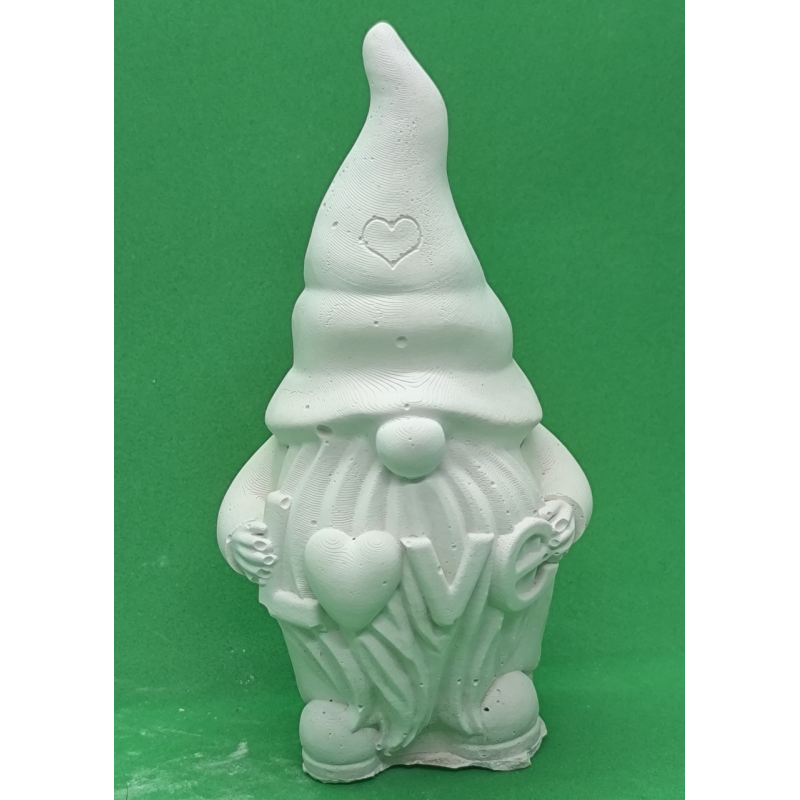 Гіпсова фігурка для розмальовування. Гномік Love.