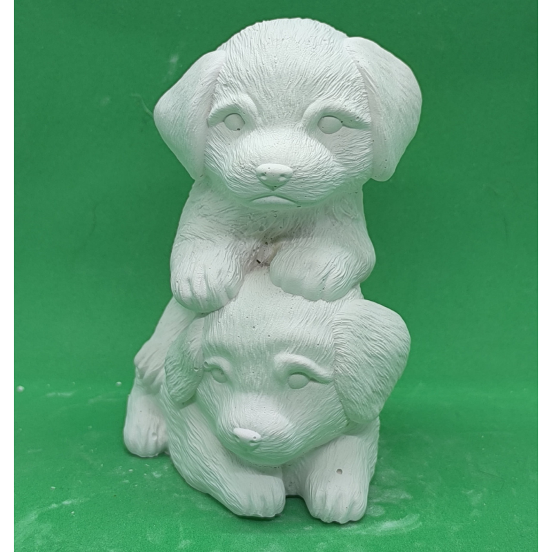 Гіпсова фігурка для розмальовування. Цуценята.