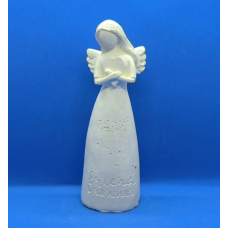 Гіпсова фігурка для розмальовування. Ангел із серцем.