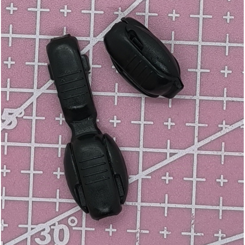 Наконечник, конечник для шнурка. Чорний 2 шт. Наконечник, конечник для шнурка. Чорний 2 шт.