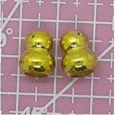 Наконечник, конечник для шнурка. Золотистий 2 шт.