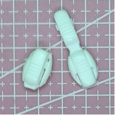 Наконечник, конечник для шнурка. Білий 2 шт.