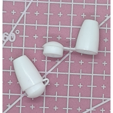Наконечник, конечник для шнурка. Білий 2 шт.