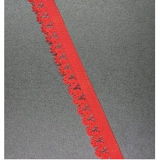 Гумка ажурна 15 мм червона