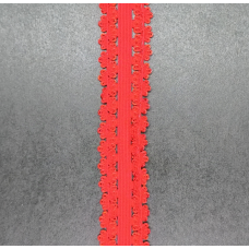 Гумка ажурна 20 мм червона