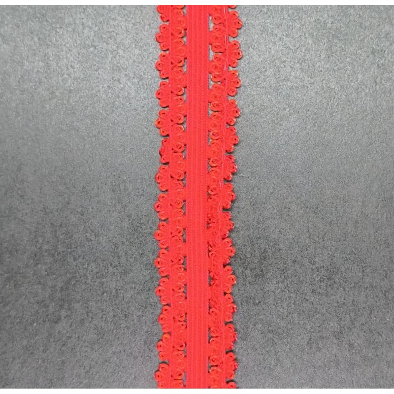 Гумка ажурна 20 мм червона Гумка ажурна 20 мм червона