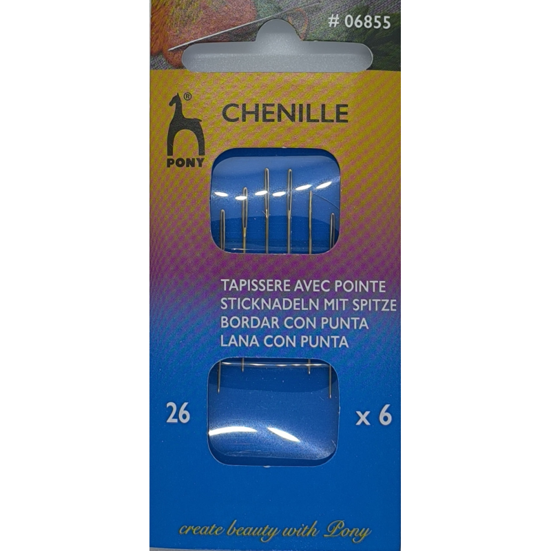 Голки Pony для вишивання No26 Pony (Індія) великим вушком