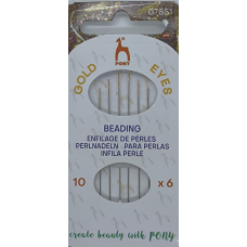 Голки для вишивання бісером No10 Pony (Індія)